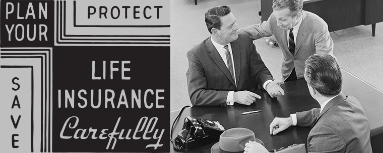 1960s era office with business men meeting